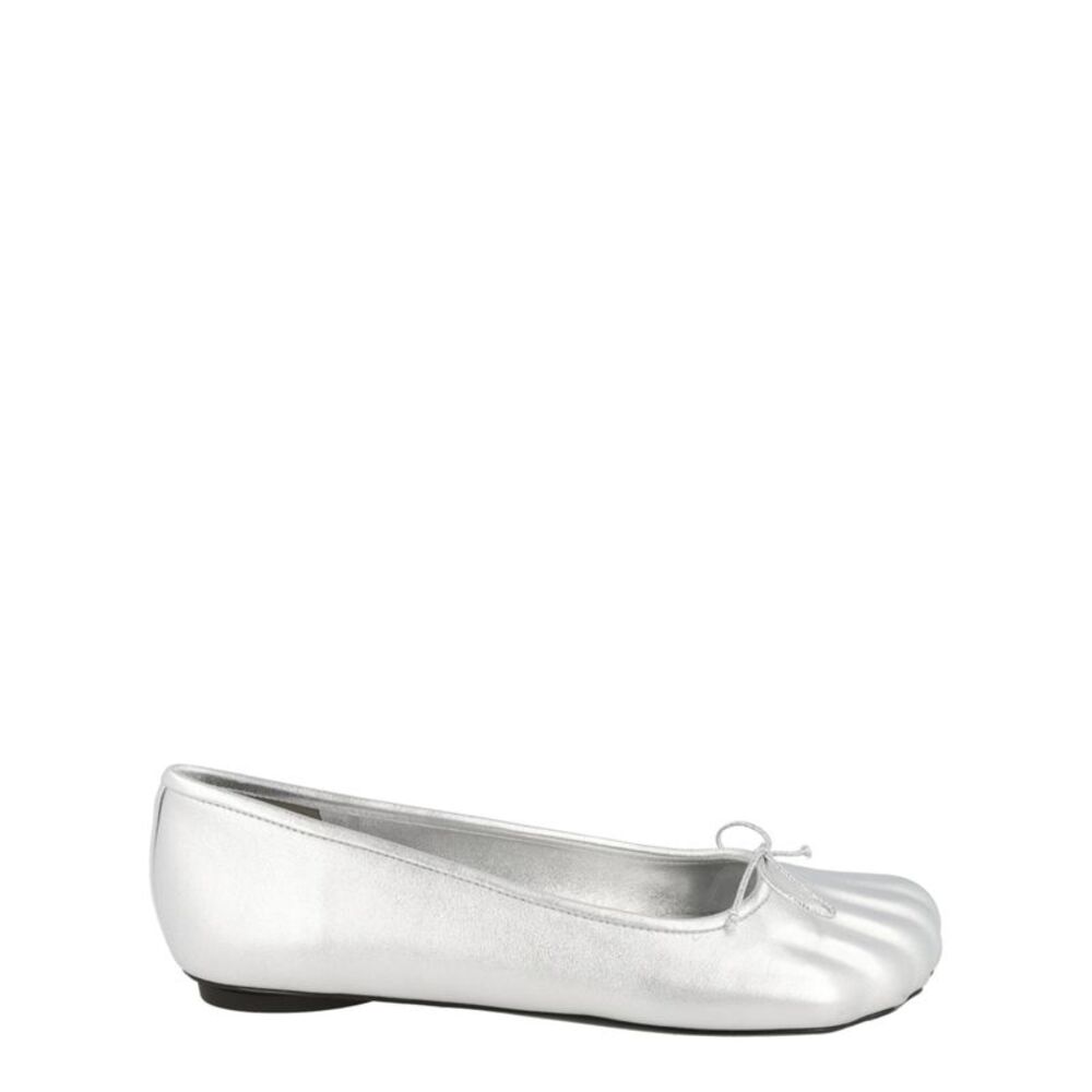 Balenciaga Anatomic Ballerina Flats Silver Womens